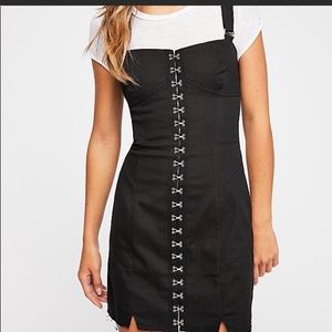 For Love and Lemons Monika Hook Front Denim Dress